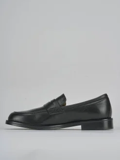 Mocassini tacco 2cm pelle nero