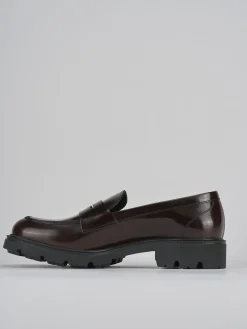 Mocassini tacco 2cm pelle testa