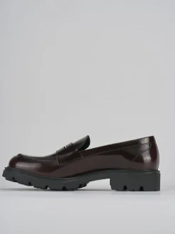 Mocassini tacco 2cm pelle testa