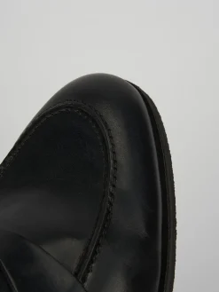 Mocassini tacco 2cm pelle nero