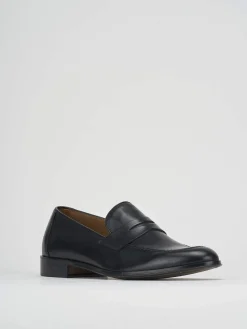 Mocassini tacco 1cm pelle nero