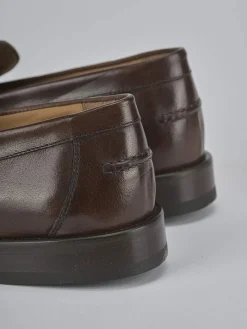 Mocassini tacco 1cm pelle testa