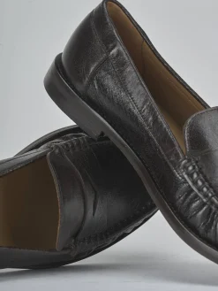 Mocassini tacco 1cm pelle testa