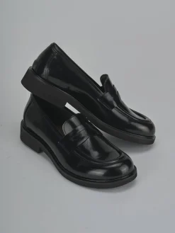 Mocassini tacco 2cm pelle nero