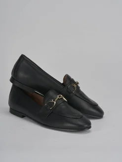 Mocassini tacco 1cm pelle nero