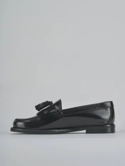 Mocassini tacco 1cm pelle nero