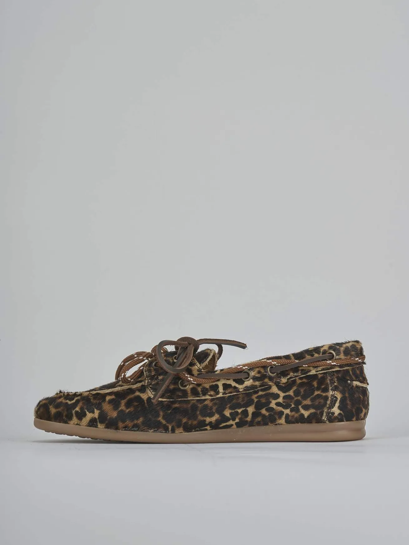 Mocassini tacco 1cm pelle multicolor