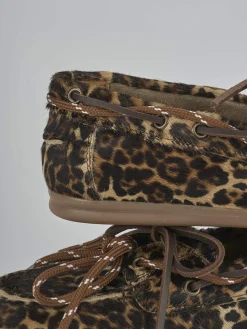 Mocassini tacco 1cm pelle multicolor