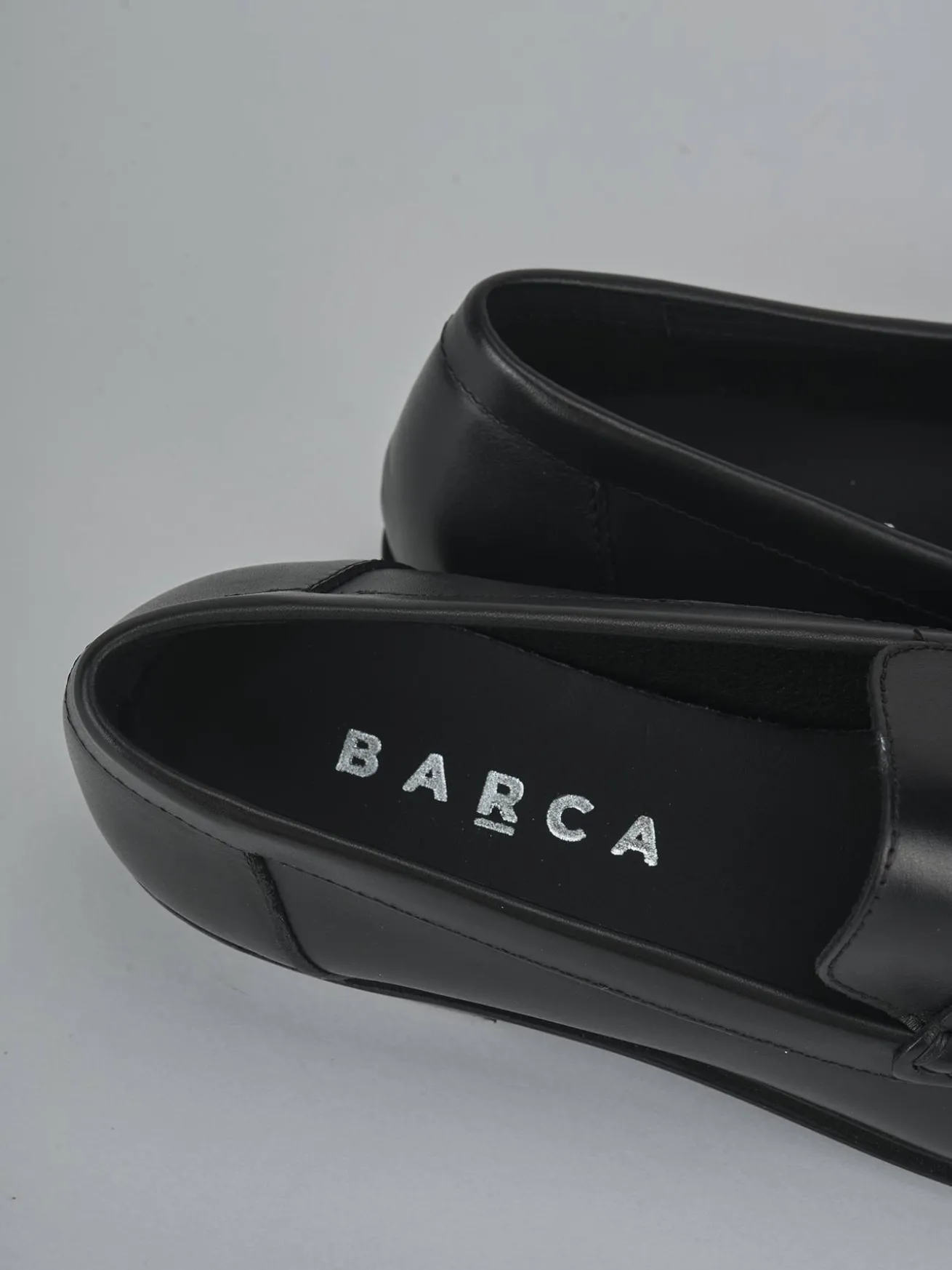 Mocassini tacco 1cm pelle nero