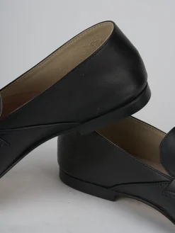 Mocassini tacco 1cm pelle nero