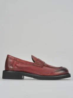 Mocassini tacco 2cm pelle bordo'