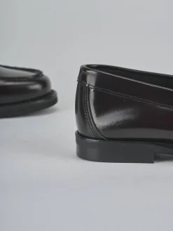 Mocassini tacco 1cm pelle bordo'