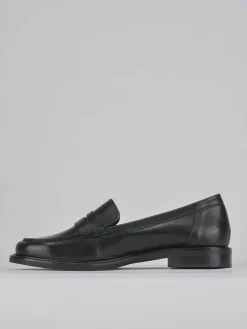 Mocassini tacco 2cm pelle nero