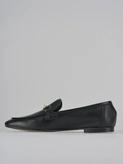 Mocassini tacco 1cm pelle nero