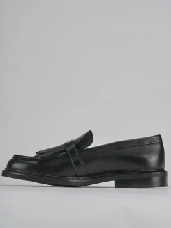 Mocassini tacco 1cm pelle nero