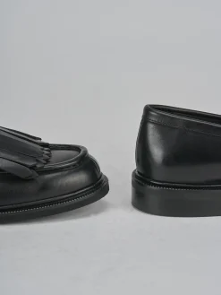 Mocassini tacco 1cm pelle nero