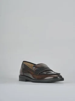 Mocassini tacco 2cm pelle testa