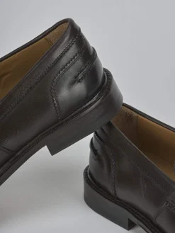 Mocassini tacco 1cm pelle testa