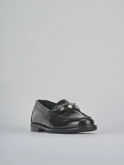 Mocassini tacco 1cm pelle nero