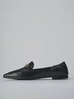 Mocassini tacco 2cm pelle nero