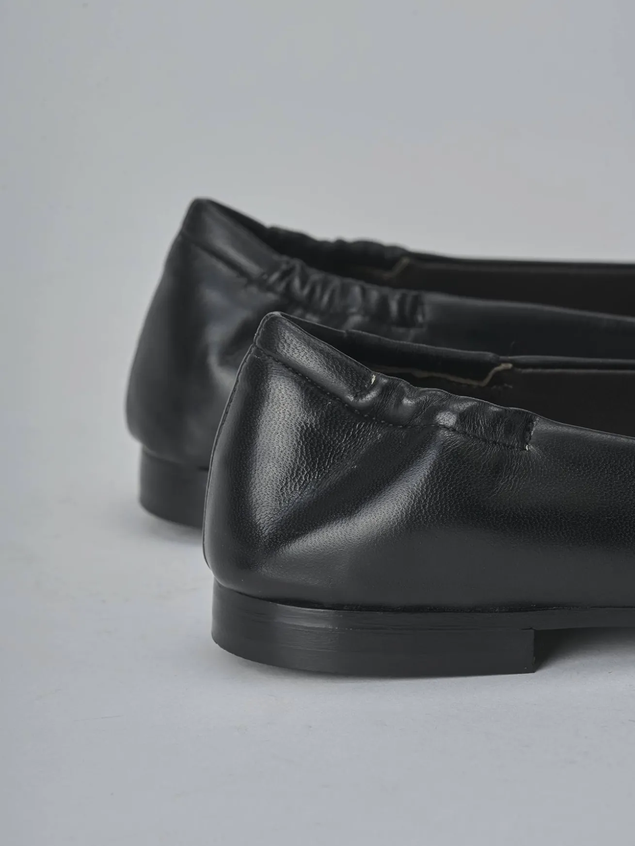 Mocassini tacco 2cm pelle nero