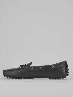 Mocassini tacco 1cm pelle nero