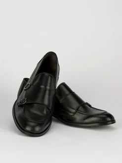 Mocassini tacco 1cm pelle nero