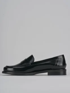 Mocassini tacco 2cm pelle nero