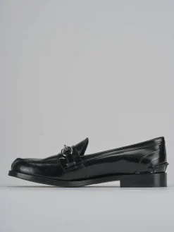 Mocassini tacco 2cm pelle nero