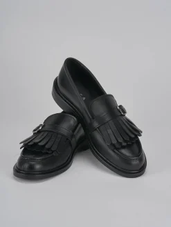 Mocassini tacco 1cm pelle nero