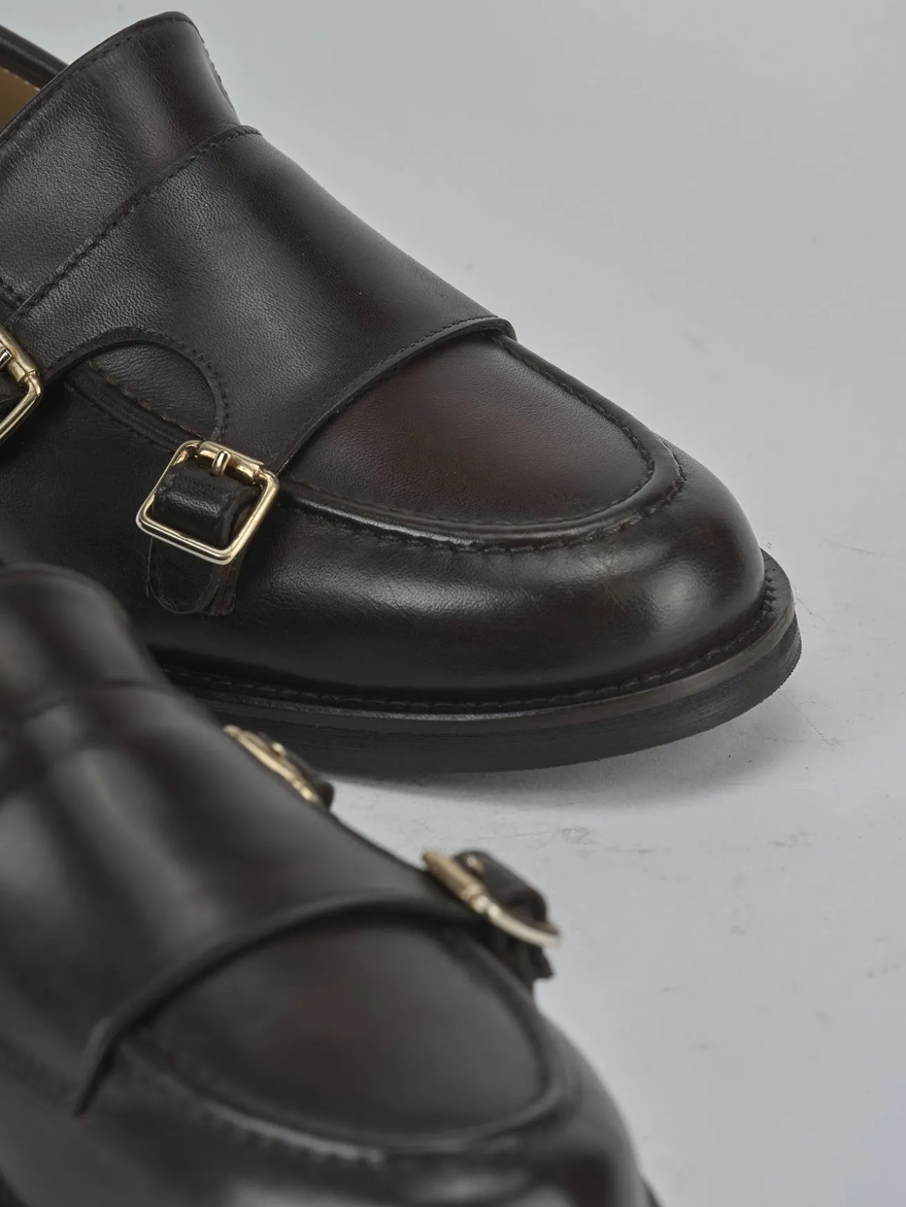 Mocassini tacco 2cm pelle testa