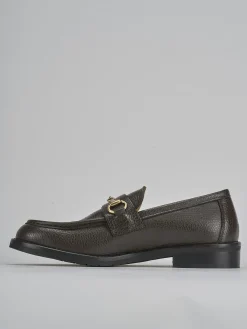 Mocassini tacco 2cm pelle testa