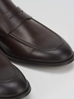 Mocassini tacco 1cm pelle testa