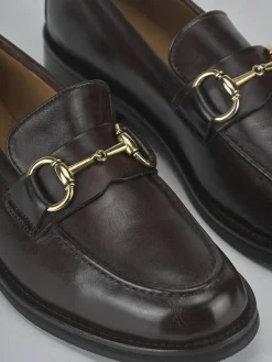 Mocassini tacco 2cm pelle testa