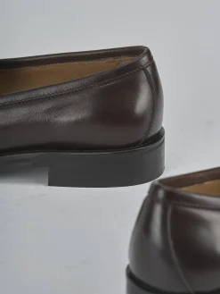 Mocassini tacco 2cm pelle testa