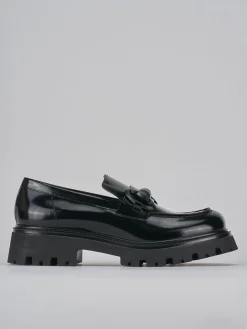 Mocassini tacco 2cm pelle nero