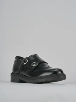 Mocassini tacco 2cm pelle nero