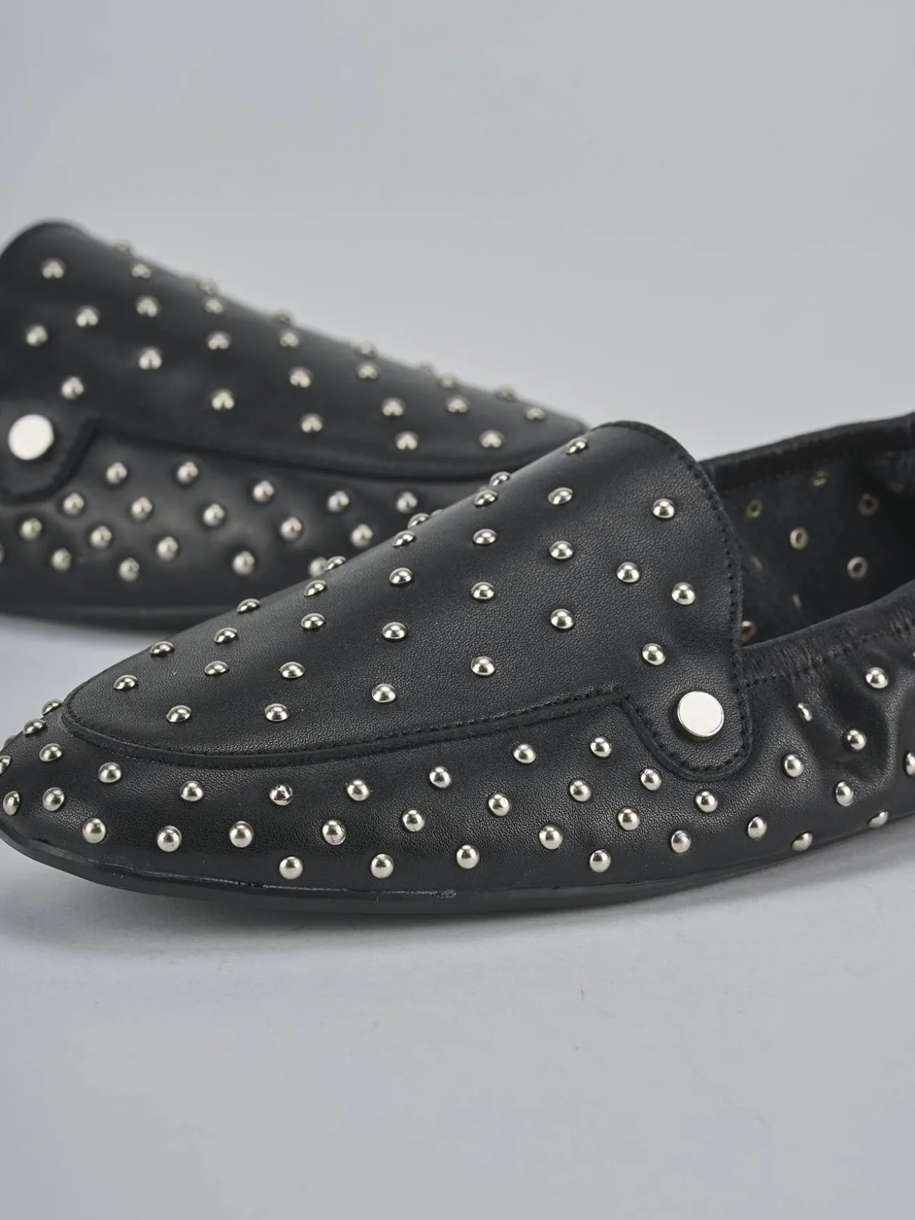 Mocassini tacco 1cm pelle nero