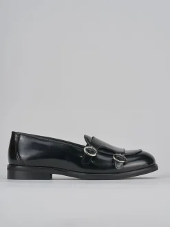 Mocassini tacco 1cm pelle nero