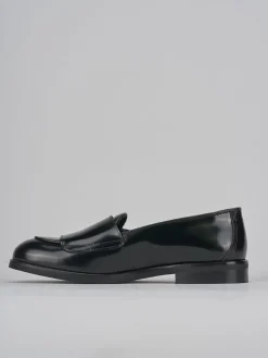 Mocassini tacco 1cm pelle nero