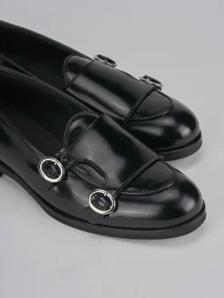 Mocassini tacco 1cm pelle nero