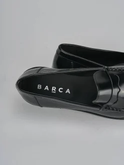 Mocassini tacco 1cm pelle nero