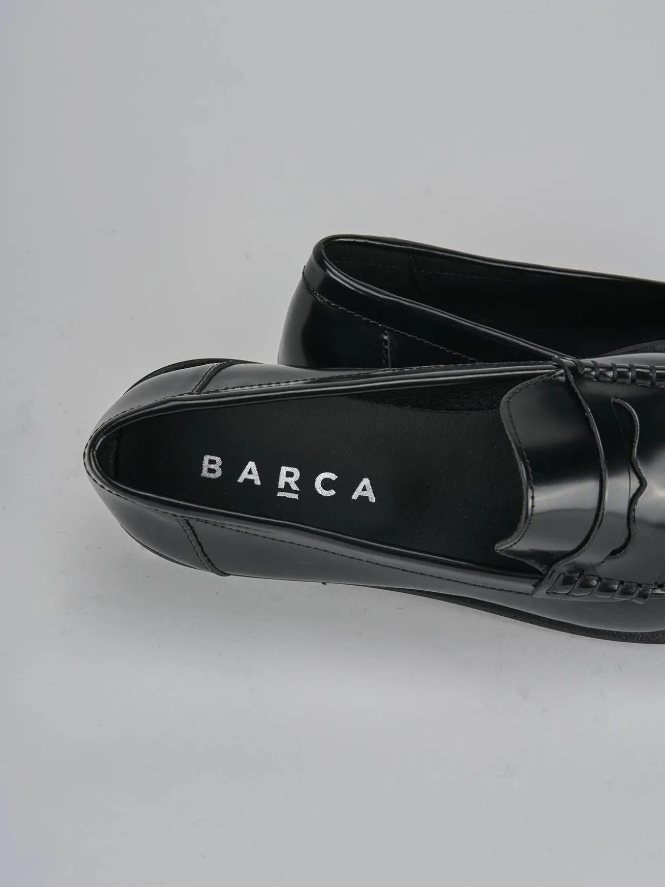 Mocassini tacco 1cm pelle nero