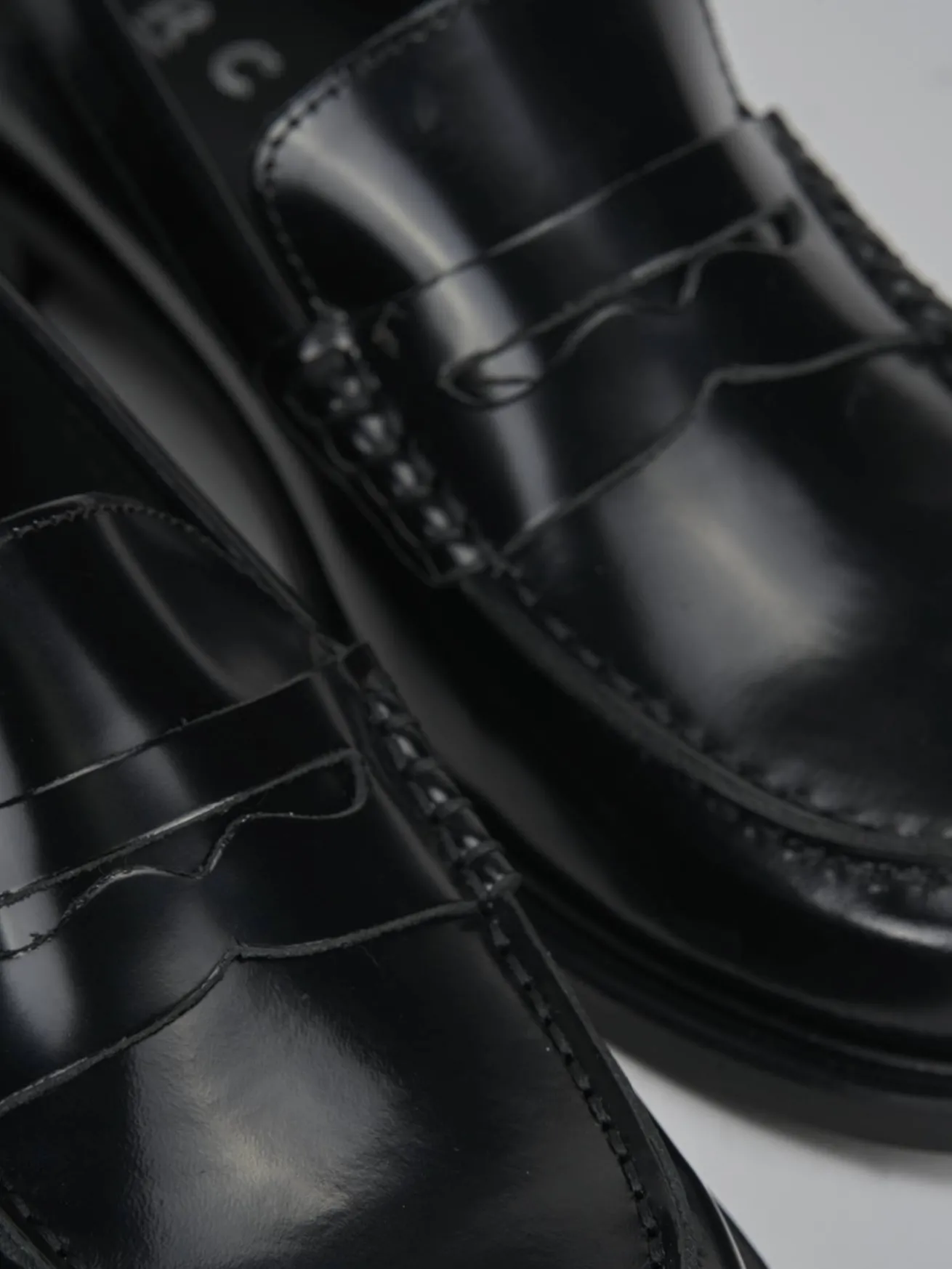 Mocassini tacco 1cm pelle nero