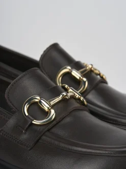 Mocassini tacco 3cm pelle testa