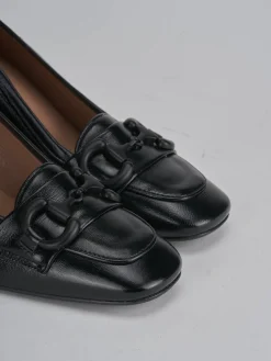 Mocassini tacco 8cm vernice nero