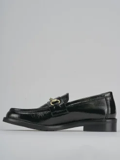 Mocassini tacco 2cm vernice nero