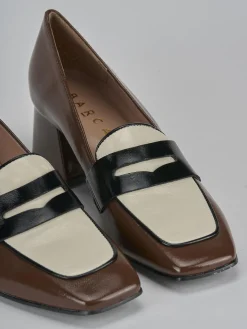 Mocassini tacco 6cm vernice testa