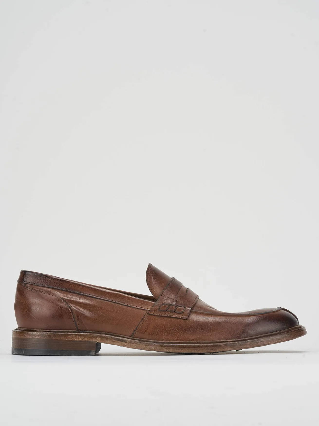 Mocassino marrone pelle