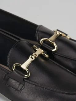 Mocassino nero pelle